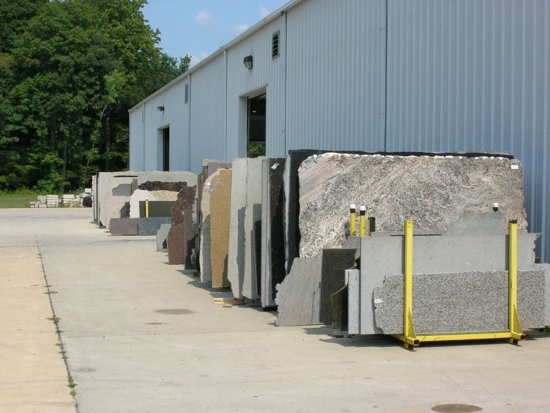 Slab yard