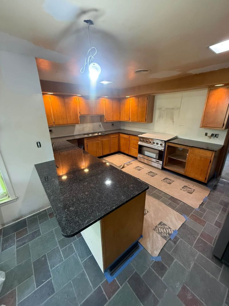 Dark stone countertops